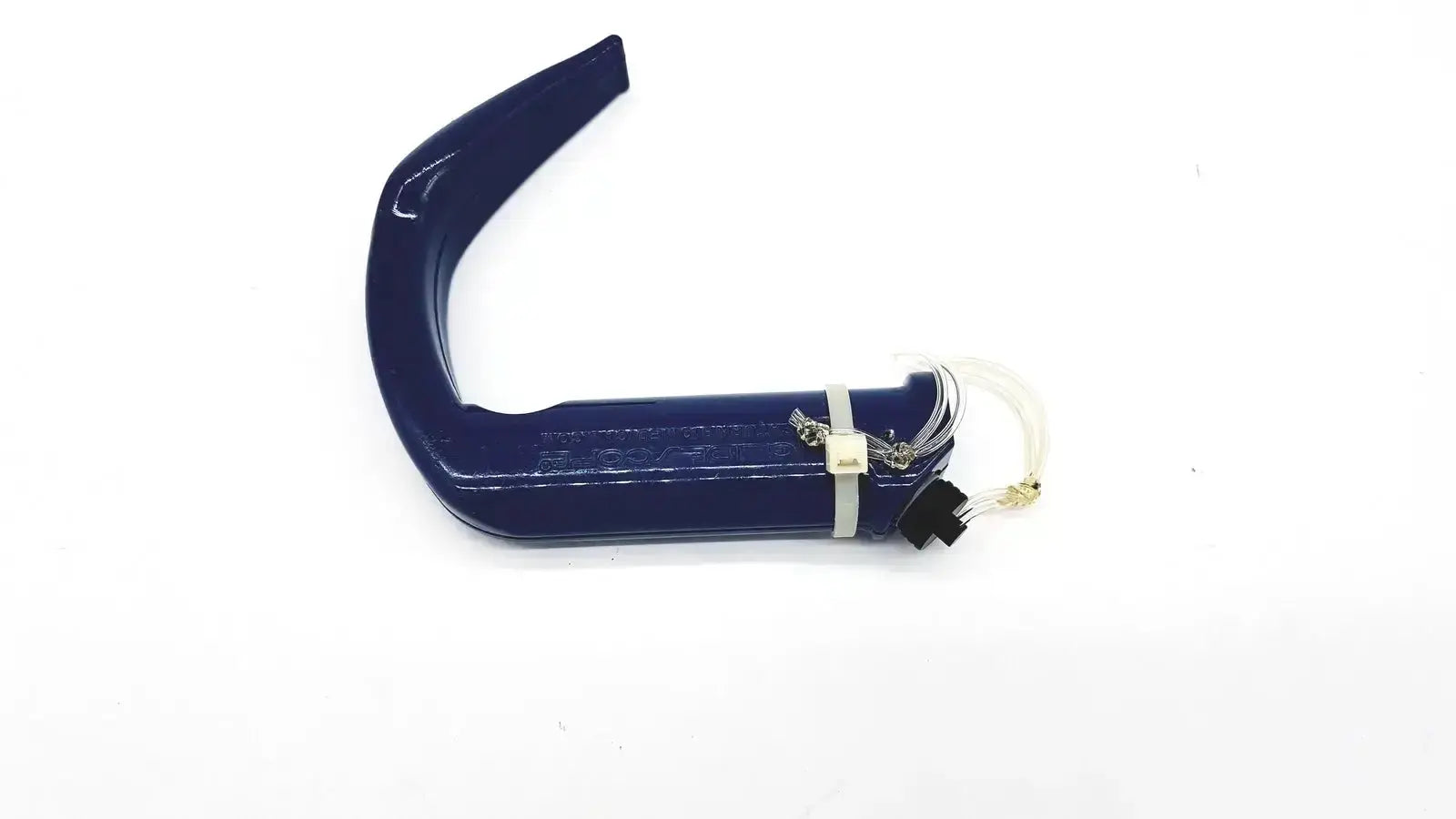 Blue plastic verathon glidescope with curved handle and attached tubing ideal for buy used medical equipment