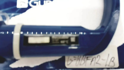 Blue plastic verathon glidescope caliper with white measurement scale and black digital display for buy used medical equipment