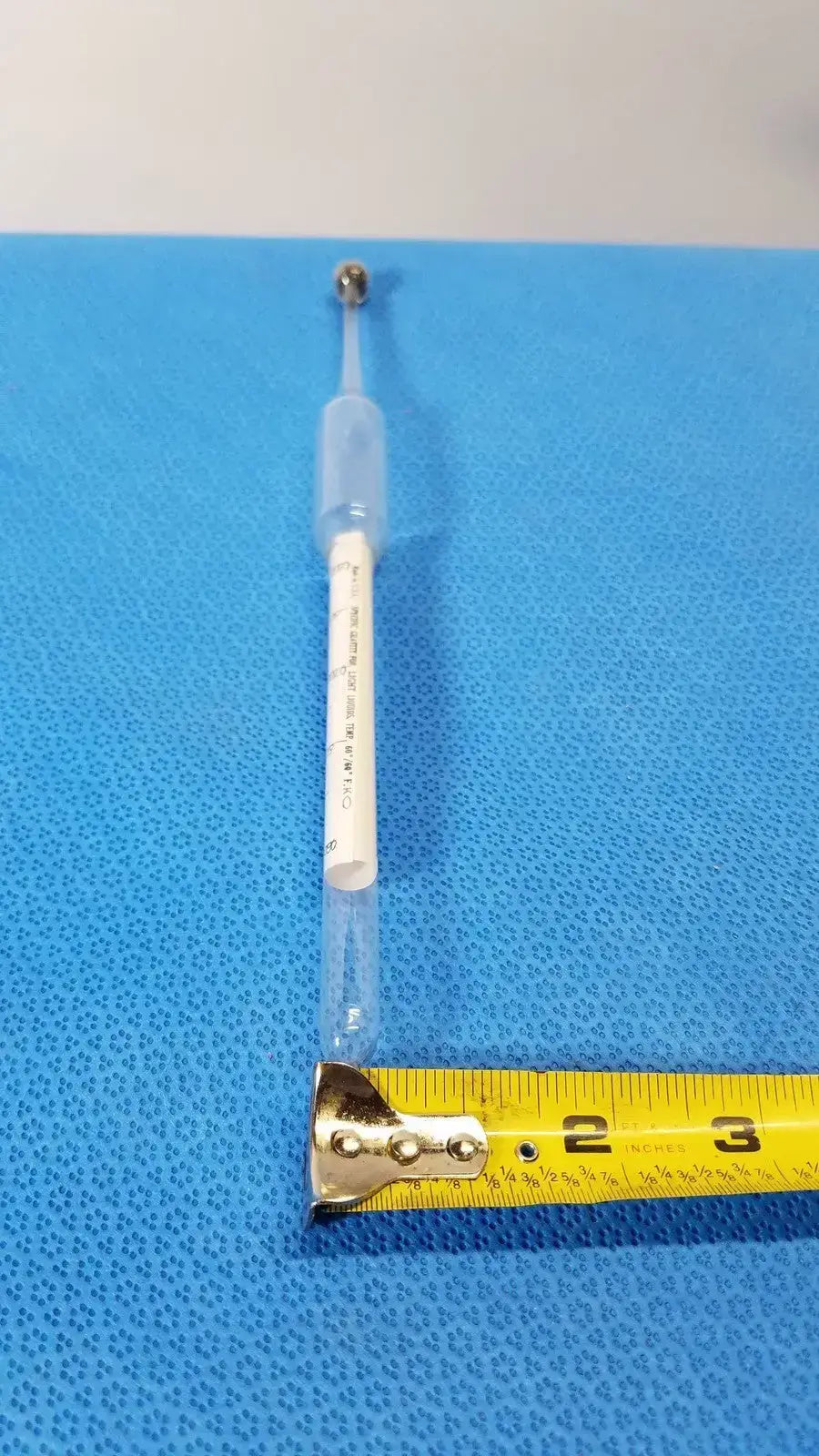 Vintage Brew and Mash Tester Glass Beer Hydrometer 60° Specific Gravity Scale - Laboratory