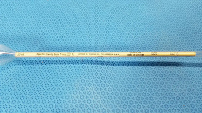 Vintage Brew and Mash Tester Glass Beer Hydrometer 600/60 Specific Gravity - Laboratory