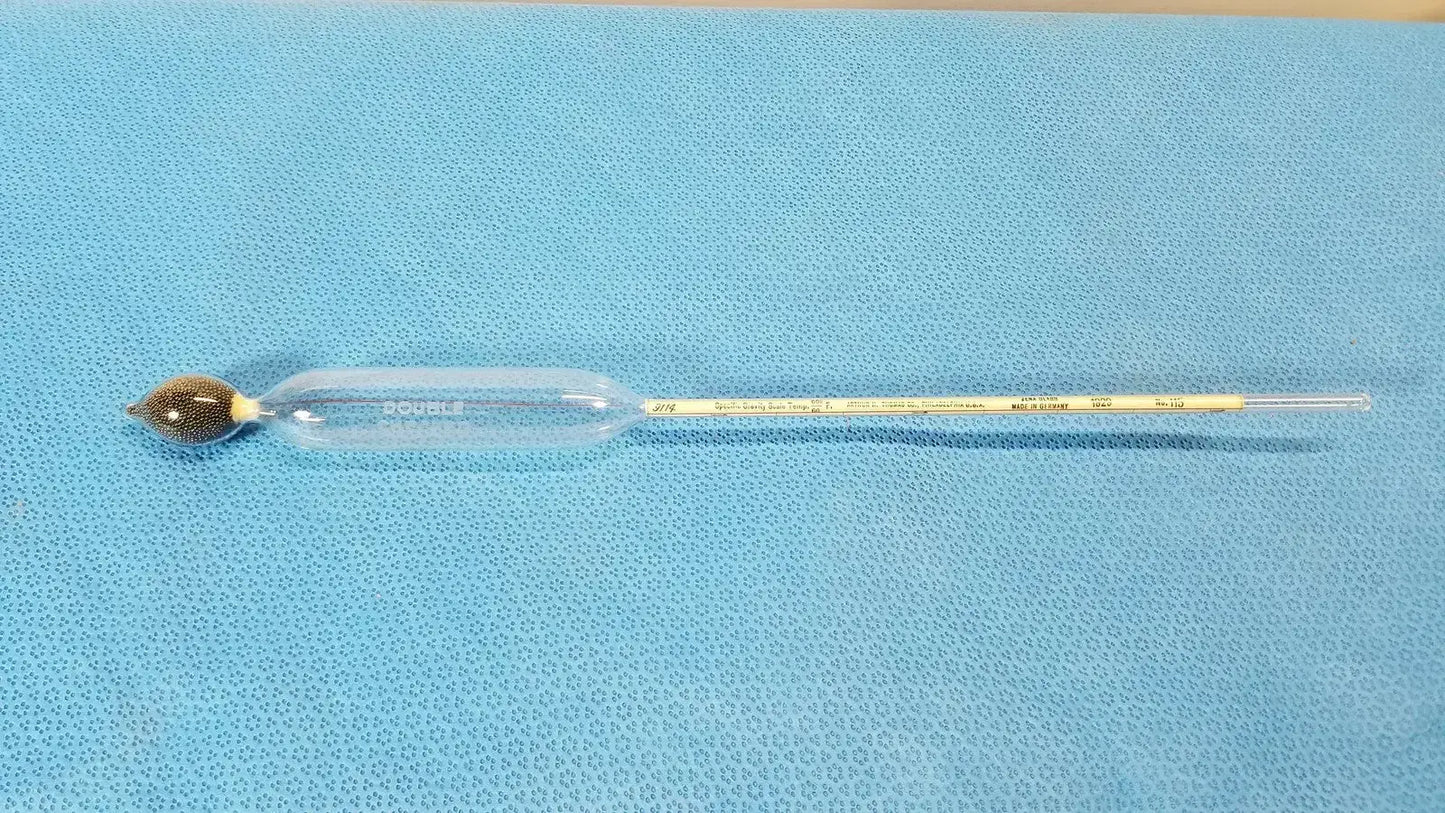 Vintage Brew and Mash Tester Glass Beer Hydrometer 600/60 Specific Gravity - Laboratory