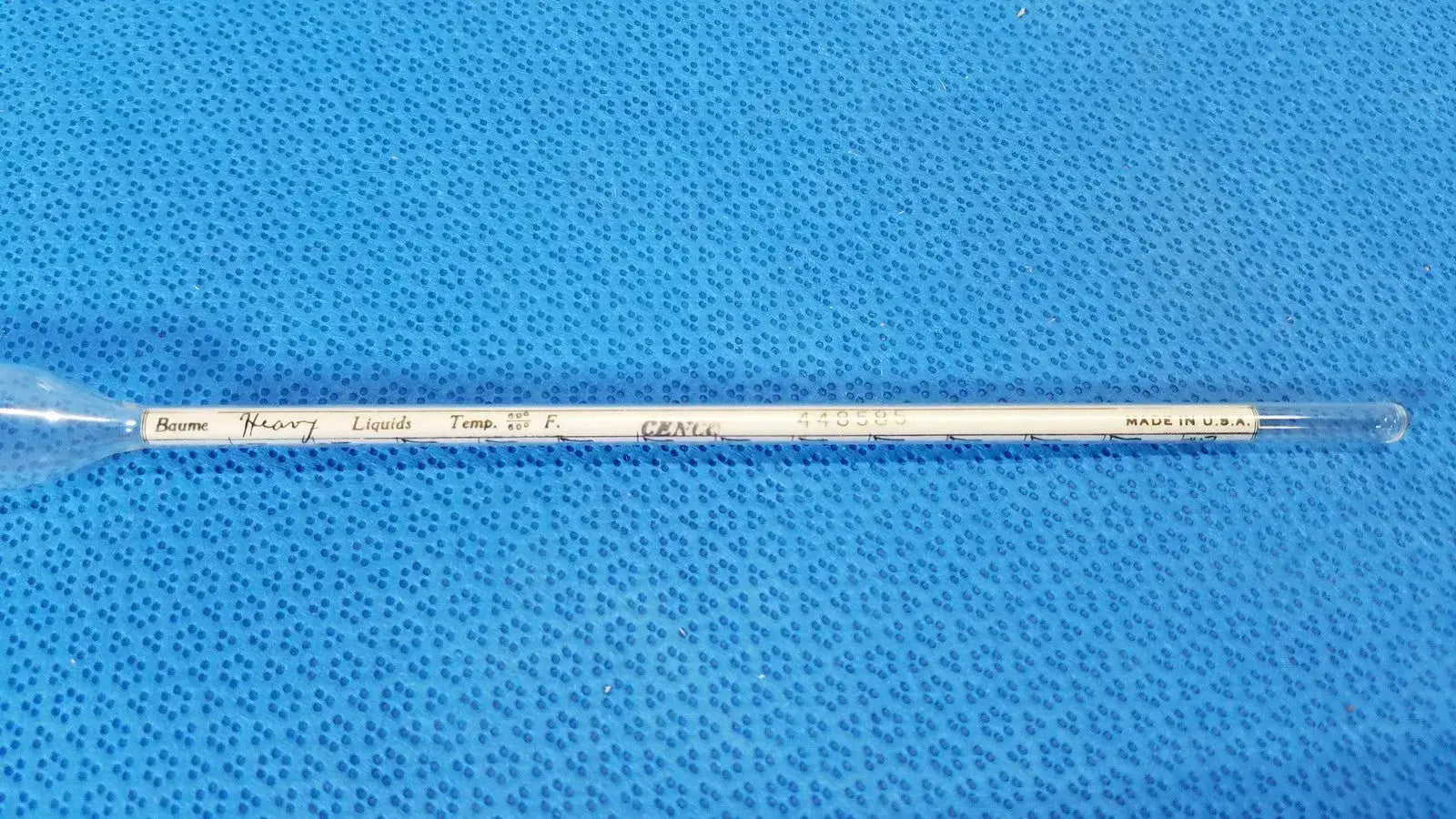 Vintage Floating Long Mash & Brew Tester Thermometer German Made Lab Tool - Laboratory