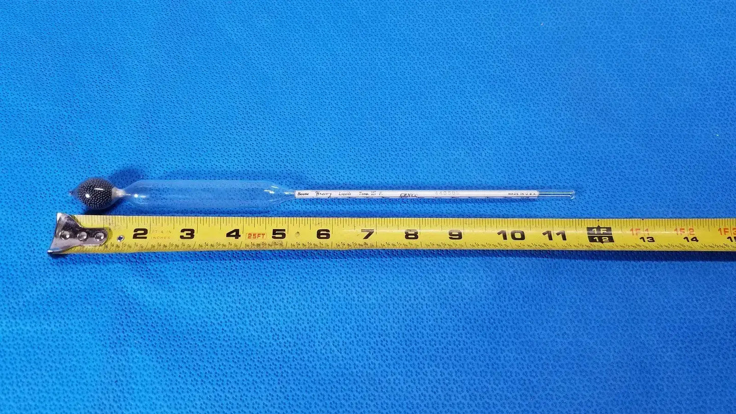 Vintage Floating Long Mash & Brew Tester Thermometer German Made Lab Tool - Laboratory