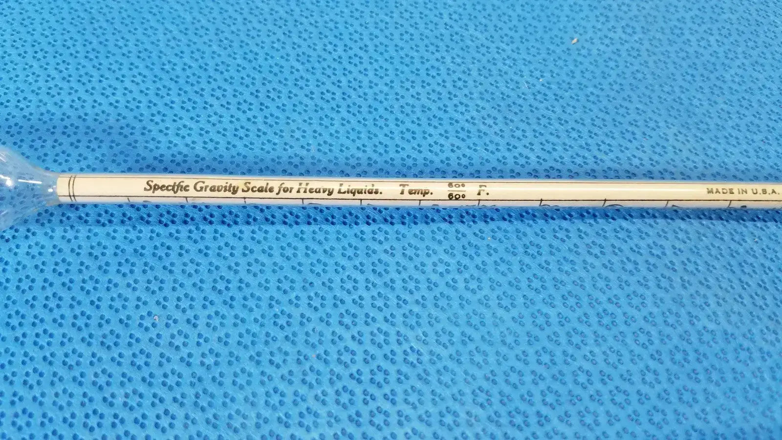 Vintage Long Floating Mash & Brew Tester Thermometer German Made Lab Tool - Laboratory