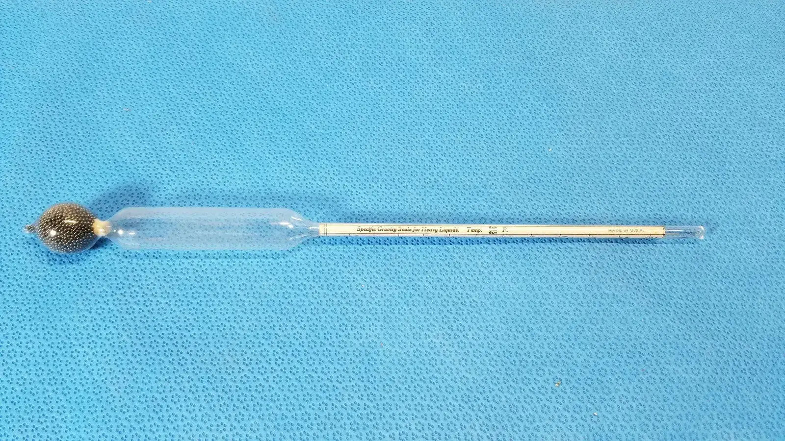 Vintage Long Floating Mash & Brew Tester Thermometer German Made Lab Tool - Laboratory