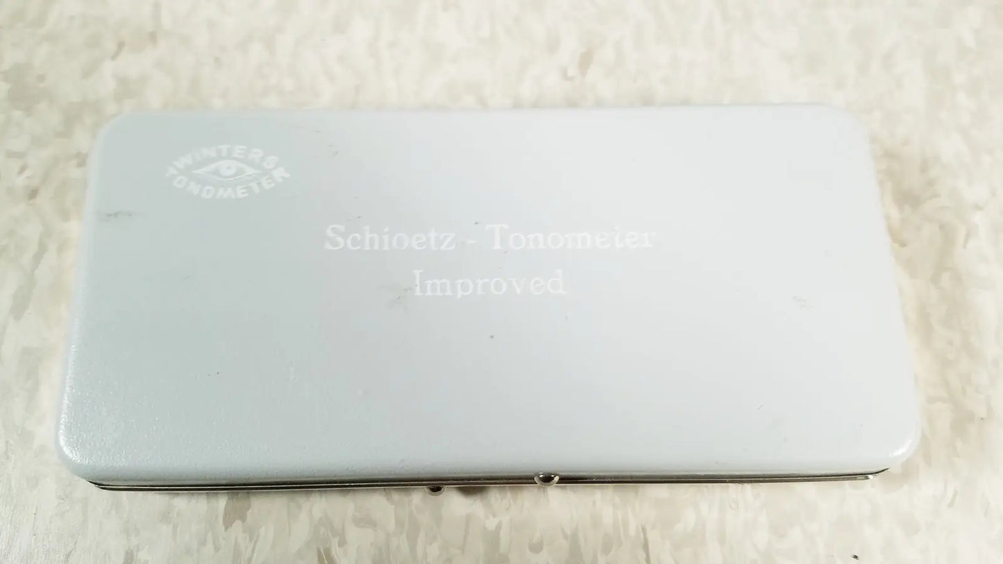 Vintage Winters Schioetz Tonometer Improved Optometry With Case & Papers