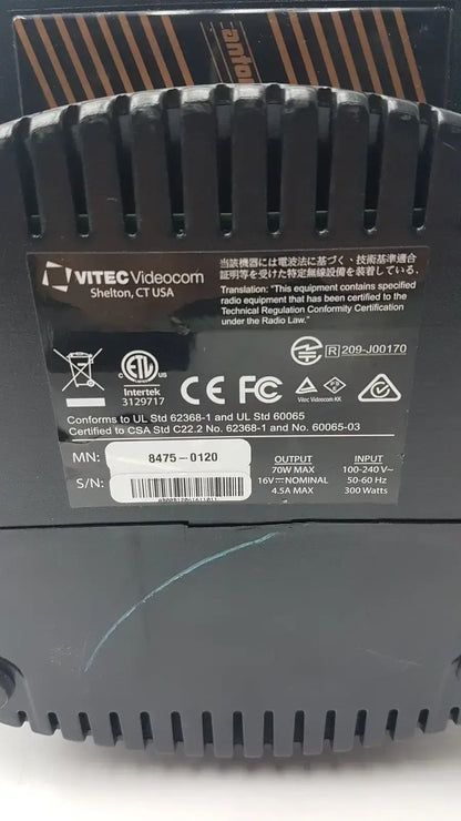 Vitec Videocam 8475-0120 Anton Bauer Charger Hytron 140 - Battery