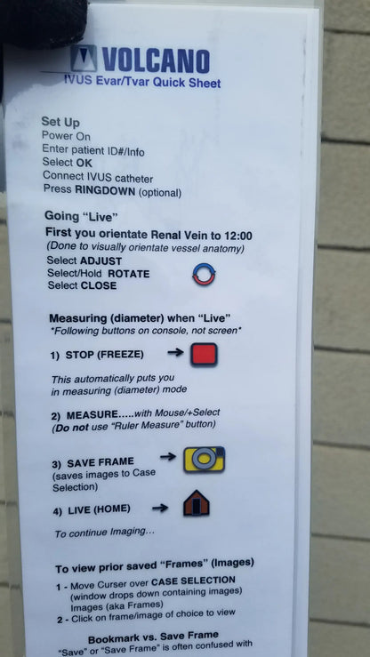 White paper quick sheet for Volcano S5 intravascular ultrasound imaging system detailing reuse medical equipment features