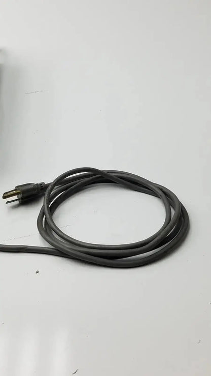 Black electrical cord with two-prong plug for volpi intralux 6000 light source 115v 185w power connection