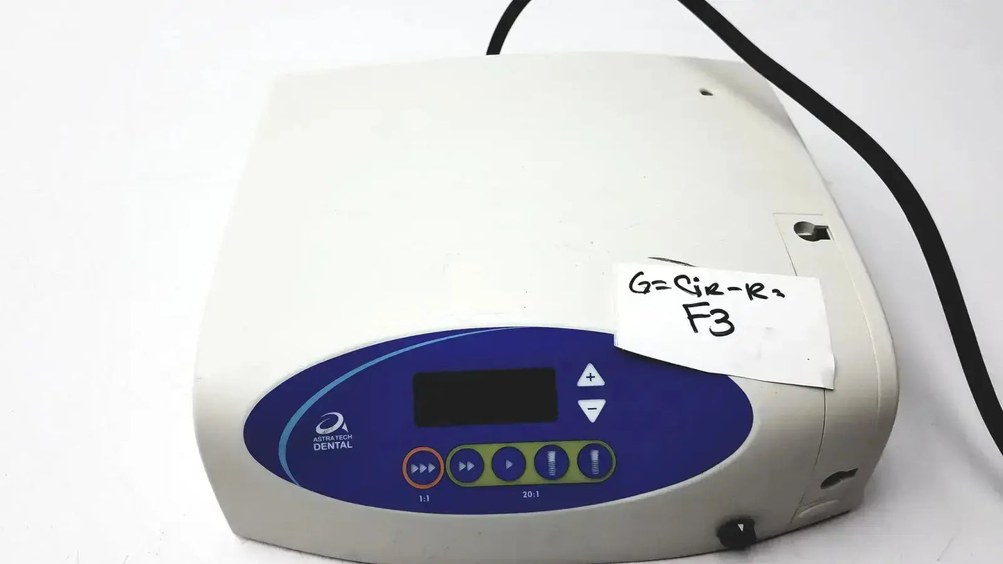 White plastic astra tech si-915 dental handpiece unit with blue and green button panel used medical equipment for sale