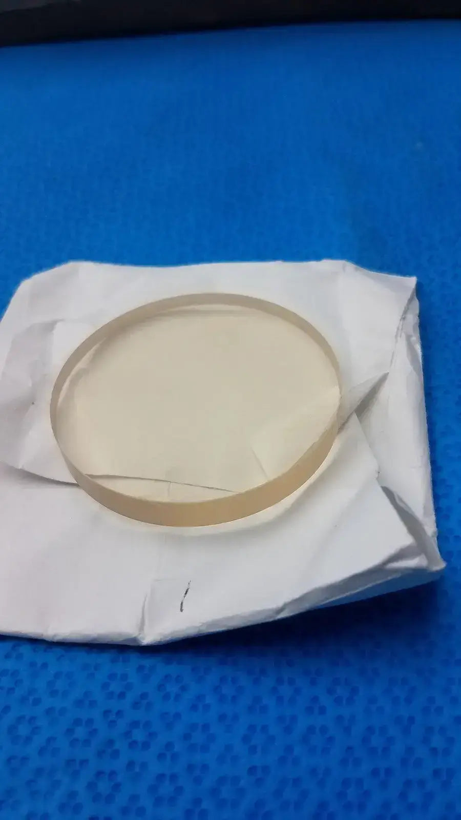 W1147 Schott Zerodur Exp. Class 2 127x90mm Ellipse 10mm + Melt H11178A2 6.35mm - Optical Glass Substrate