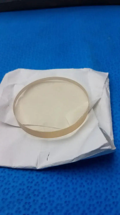 W1147 Schott Zerodur Exp. Class 2 127x90mm Ellipse 10mm + Melt H11178A2 6.35mm - Optical Glass Substrate
