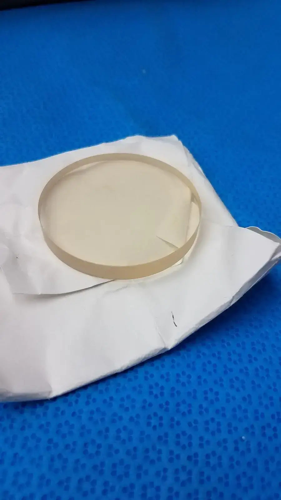 W1147 Schott Zerodur Exp. Class 2 127x90mm Ellipse 10mm + Melt H11178A2 6.35mm - Optical Glass Substrate
