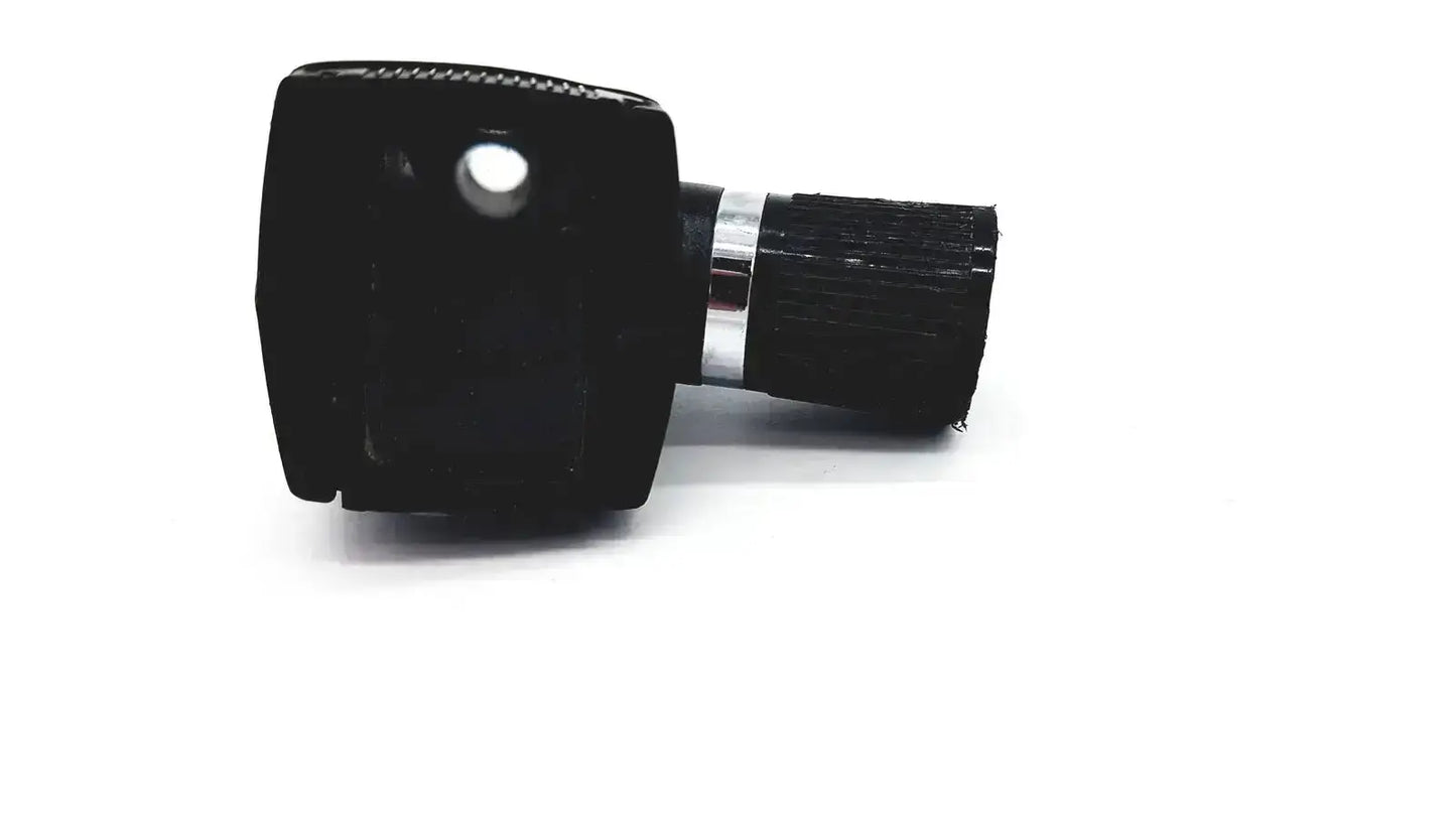 Welch allyn 25020 black plastic otoscope ophthalmoscope head with textured grip and silver metallic ring