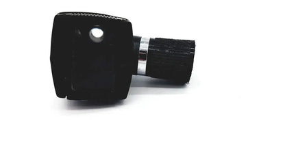 Welch allyn 25020 black plastic otoscope ophthalmoscope head with textured grip and silver metallic ring