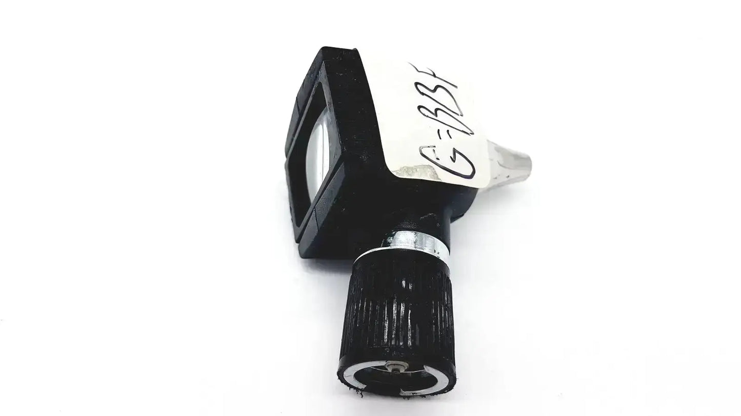 Welch allyn 25020 3.5v black plastic otoscope ophthalmoscope head with silver metallic tip and textured grip