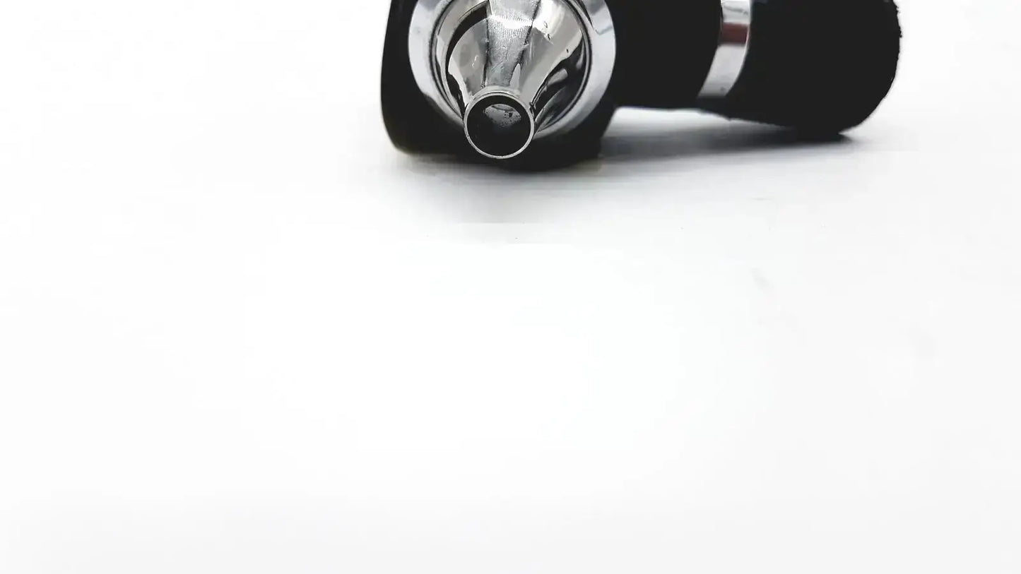 Black and silver Welch Allyn 25020 3.5V otoscope ophthalmoscope head with metallic mouthpiece for medical use