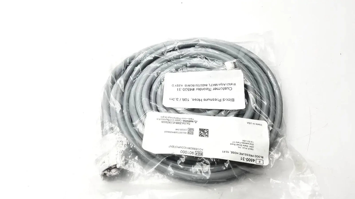 Welch Allyn 4500-31 Blood Pressure Hose 10FT