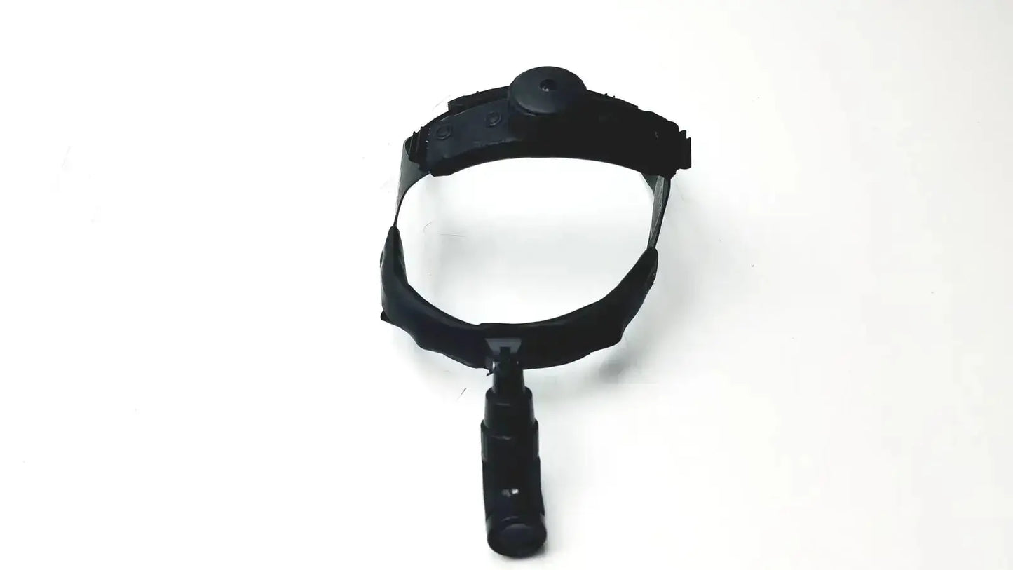 Black welch allyn surgical headlight assy with adjustable arm and ergonomic grip for precise surgical lighting