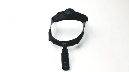 Black welch allyn surgical headlight assy with adjustable arm and ergonomic grip for precise surgical lighting