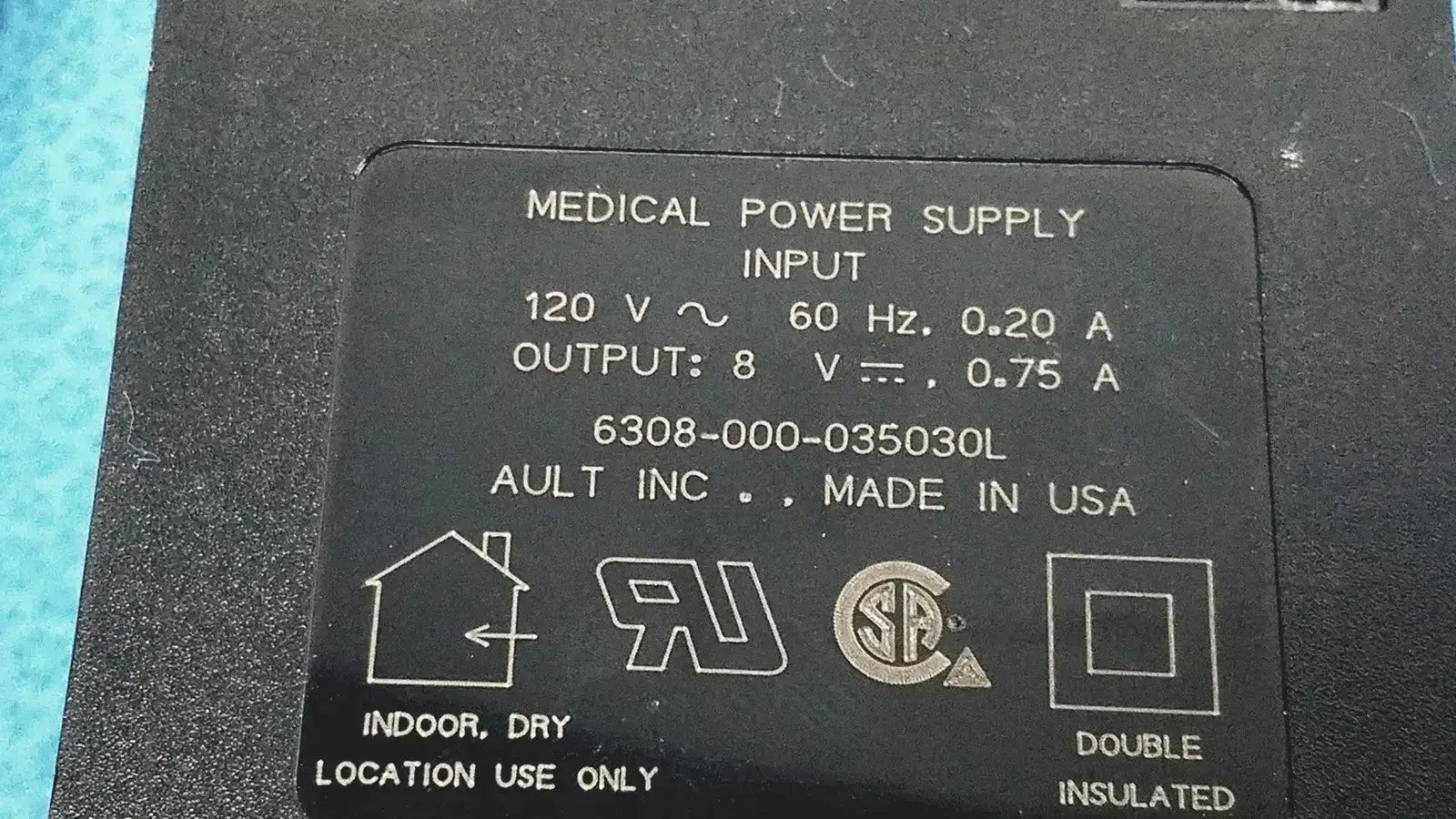 Welch Allyn 5200-101A Medical Power Supply Adapter 8V 0.75A