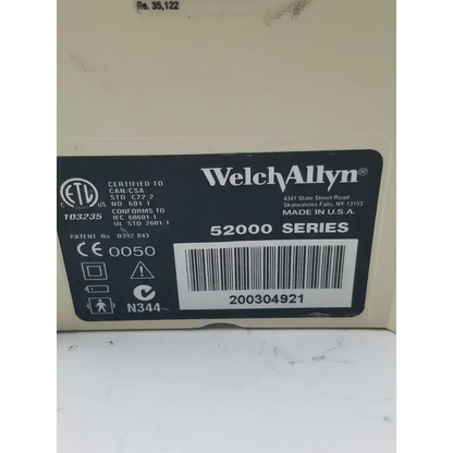 Welch Allyn 52000 Series Vital Signs Monitor