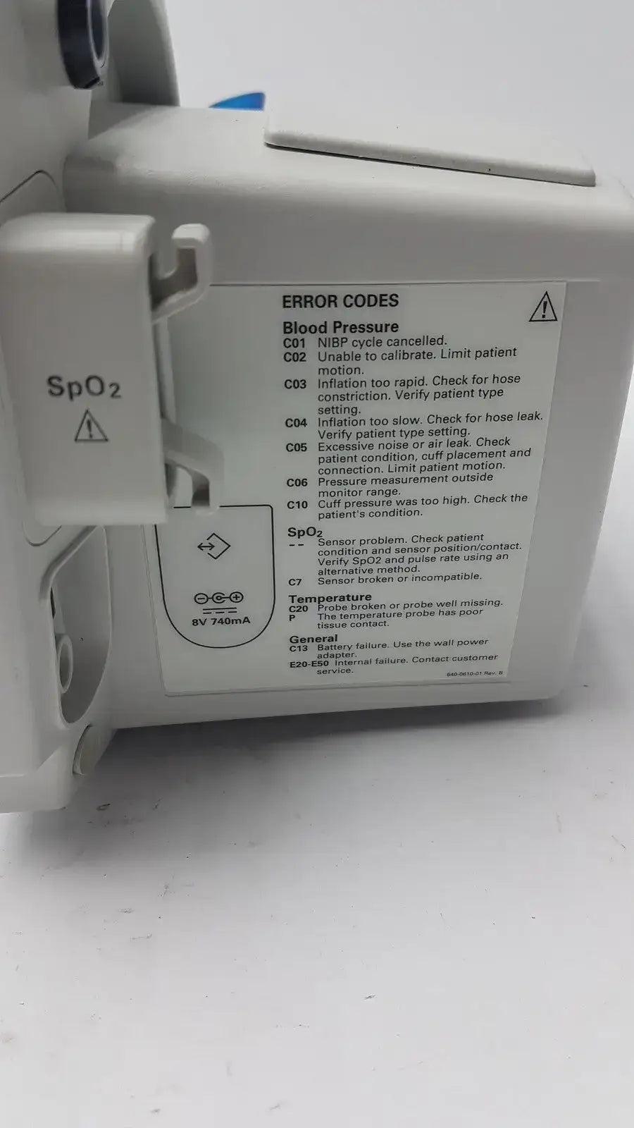 Welch Allyn 53000 Series Vital Signs Monitor 007-0434-00