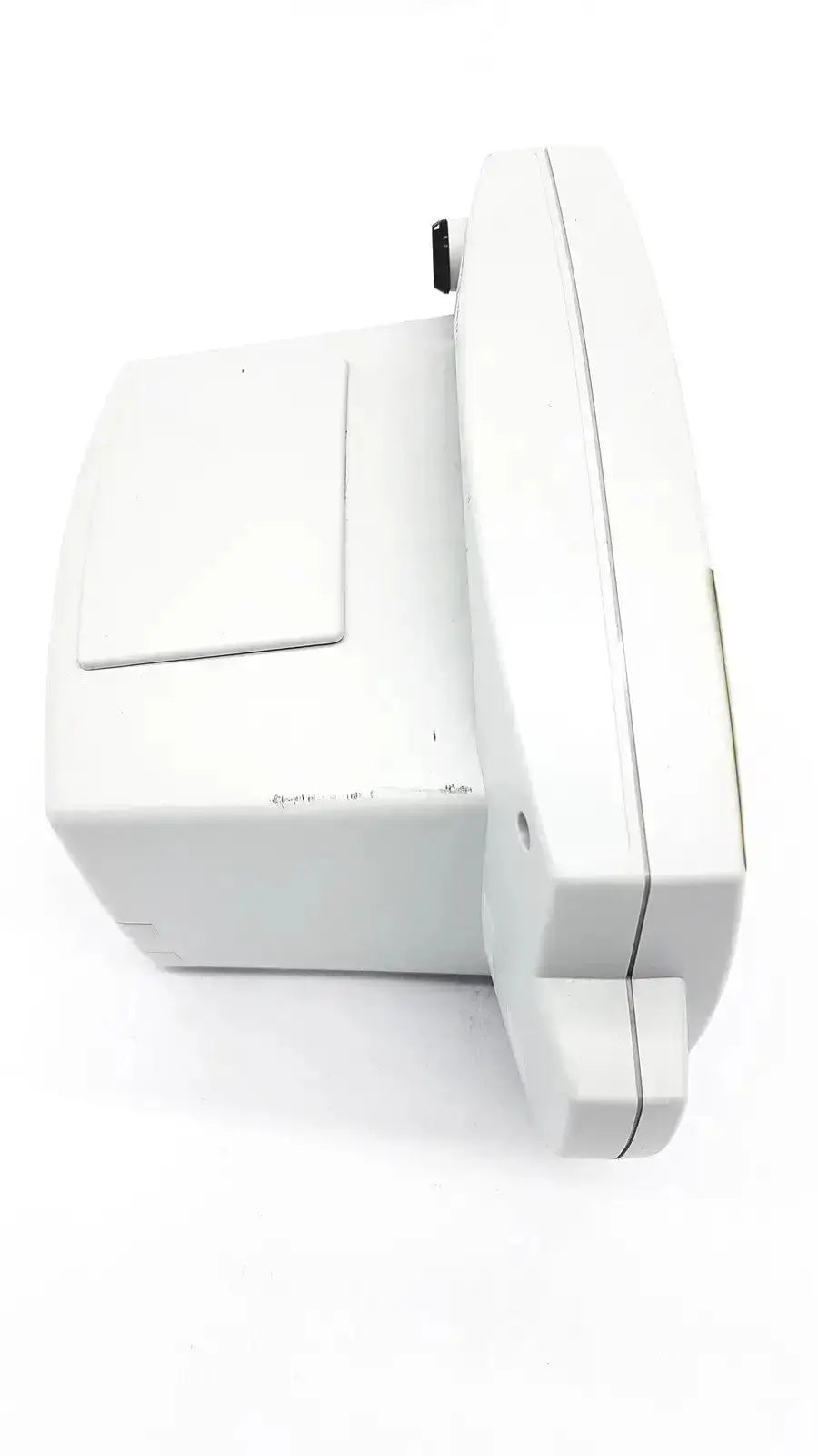 White plastic vital signs monitor with rectangular base and curved top from welch allyn 53000 series untested