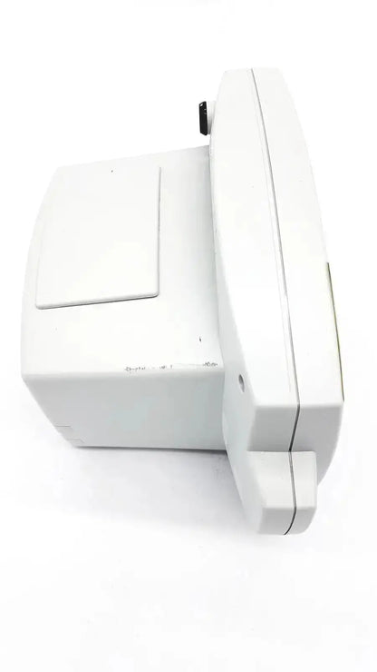 White plastic vital signs monitor with rectangular base and curved top from welch allyn 53000 series untested