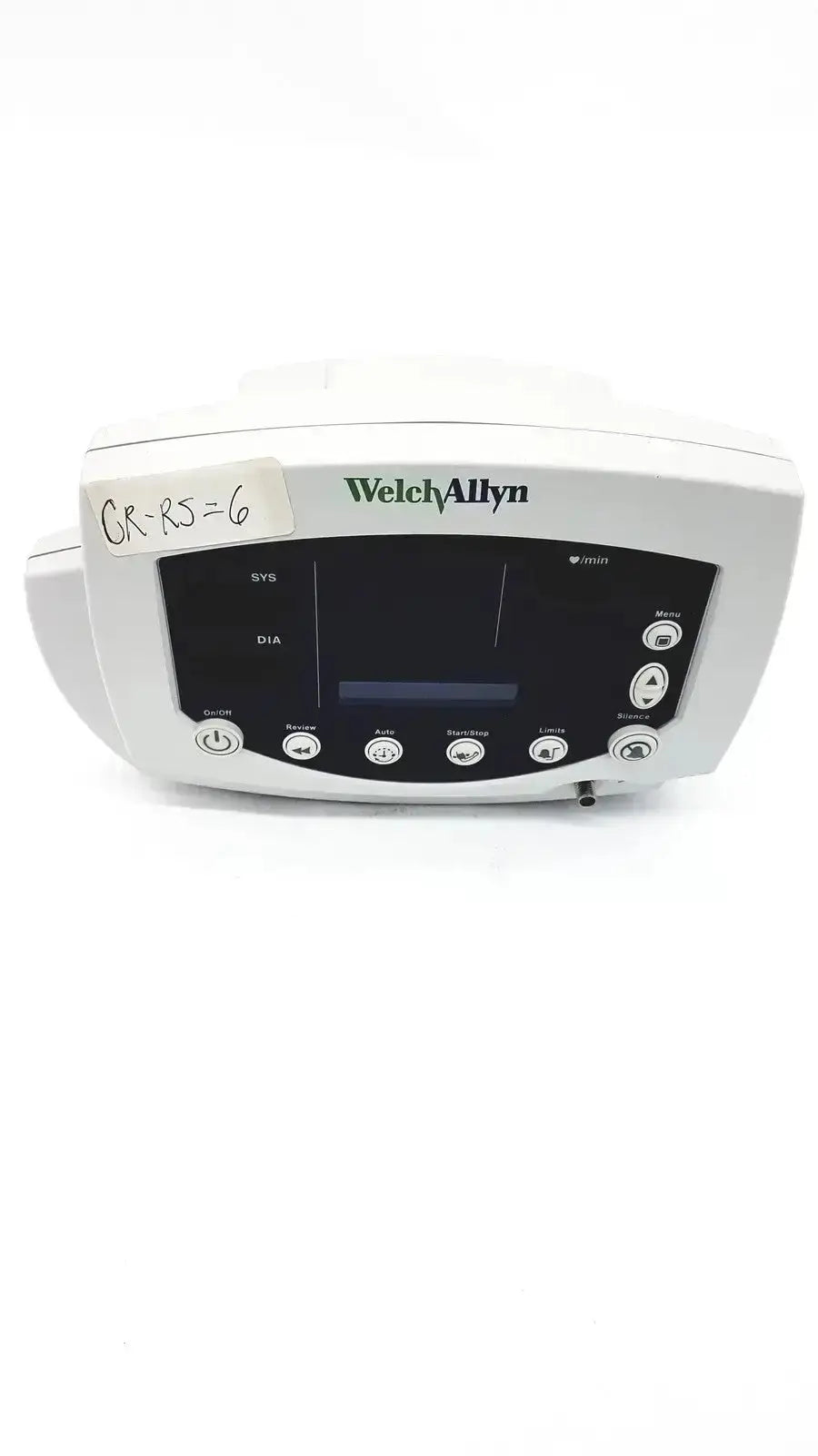 White welch allyn 53000 series vital signs monitor with black display screen and multiple control buttons for vital signs monitoring