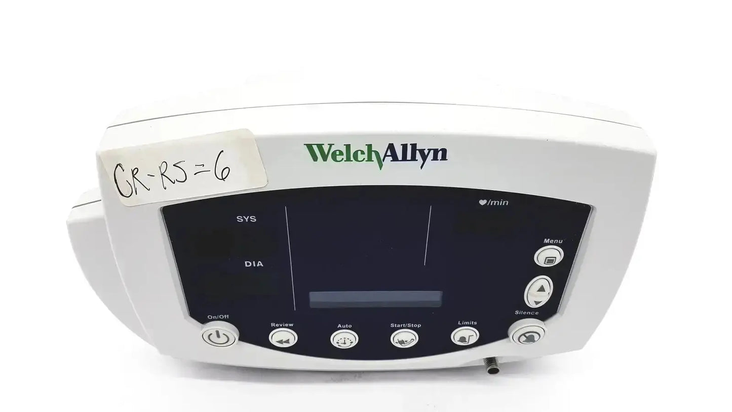 White welchallyn vital signs monitor with black digital display and multiple control buttons untested model 53000 series