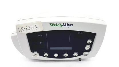 White welchallyn vital signs monitor with black digital display and multiple control buttons untested model 53000 series
