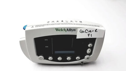 White welch allyn 530t0 patient monitor with digital display and multiple control buttons for vital sign tracking