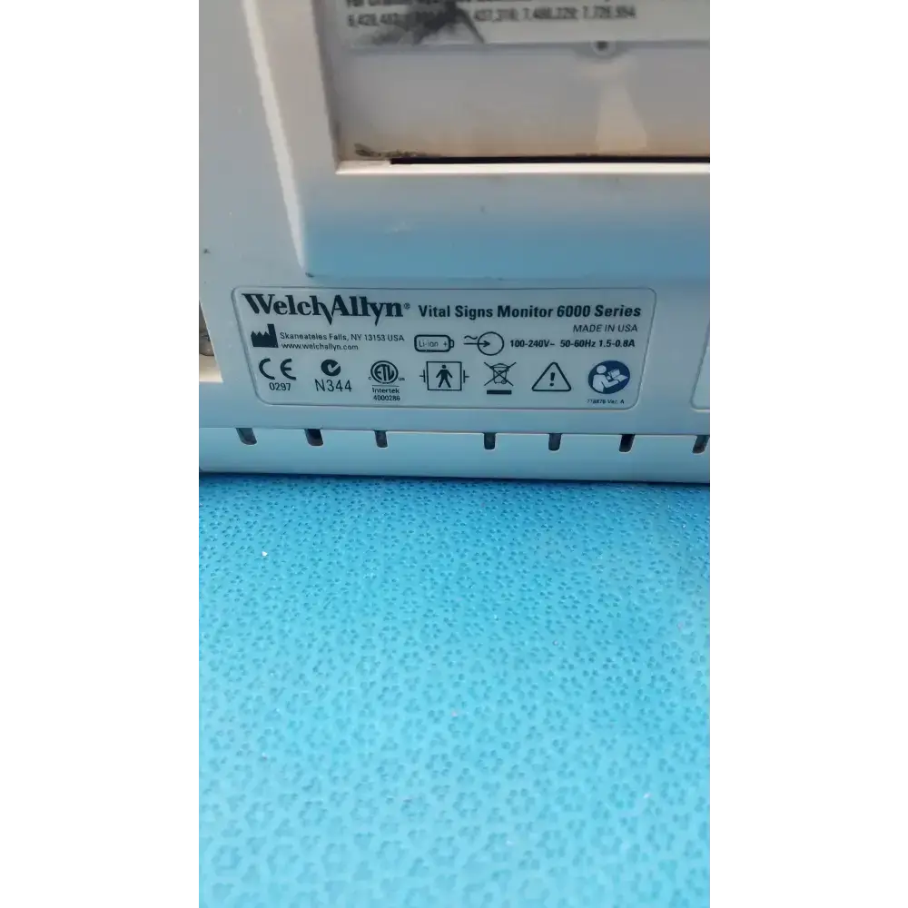 Welch Allyn 6000 Series Vital Signs Monitor Model 65MTXX