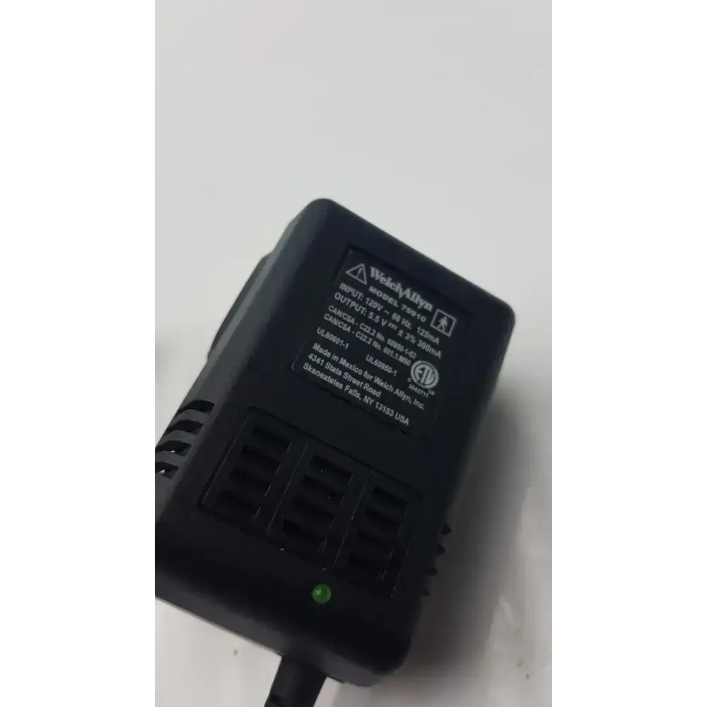 Welch Allyn 75910 Illuminator Kleenspec AC Power Adapter