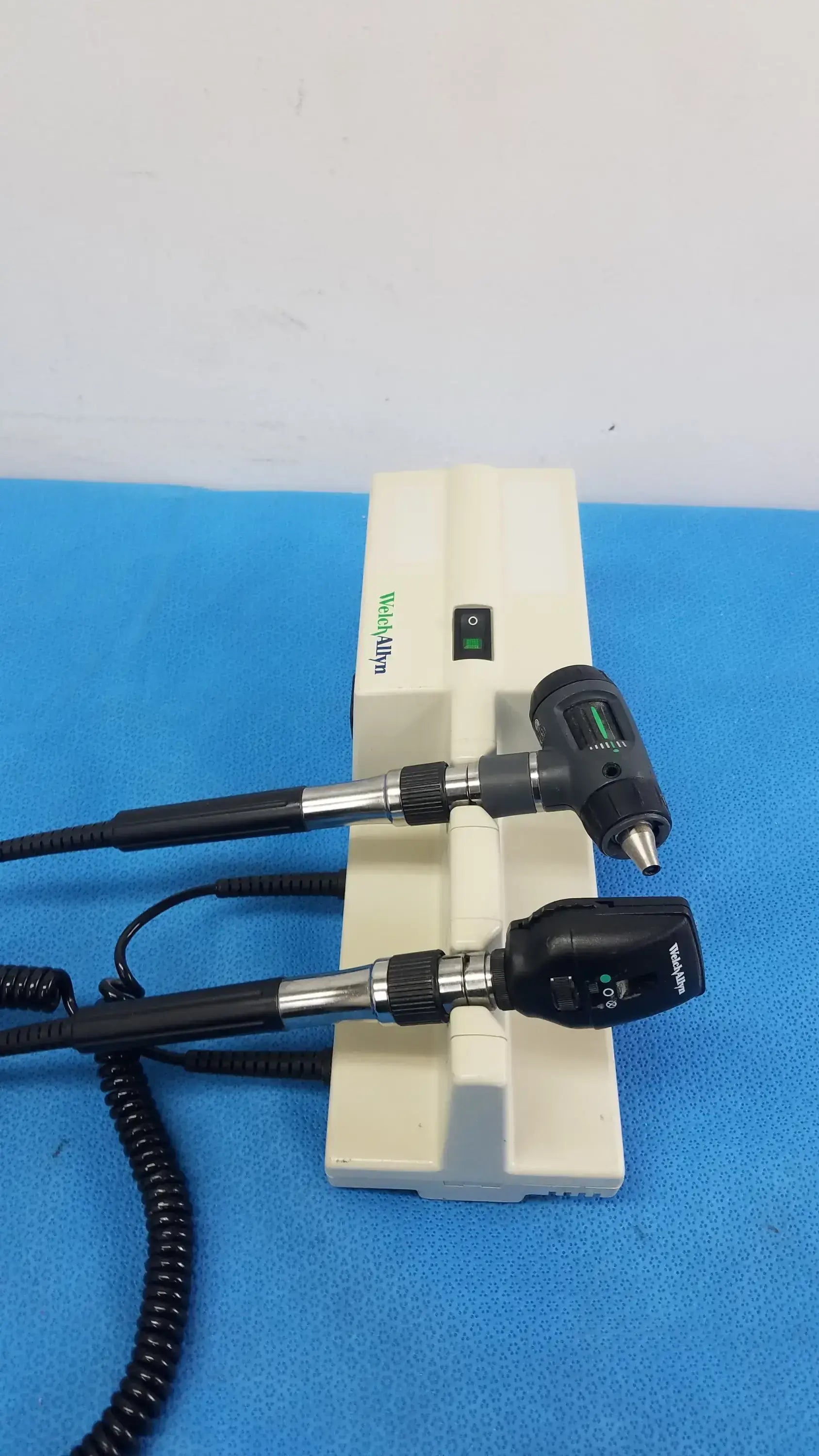 Welch Allyn 767 Series Wall Transformer With Otoscope & Ophthalmoscope Heads - Diagnostic System