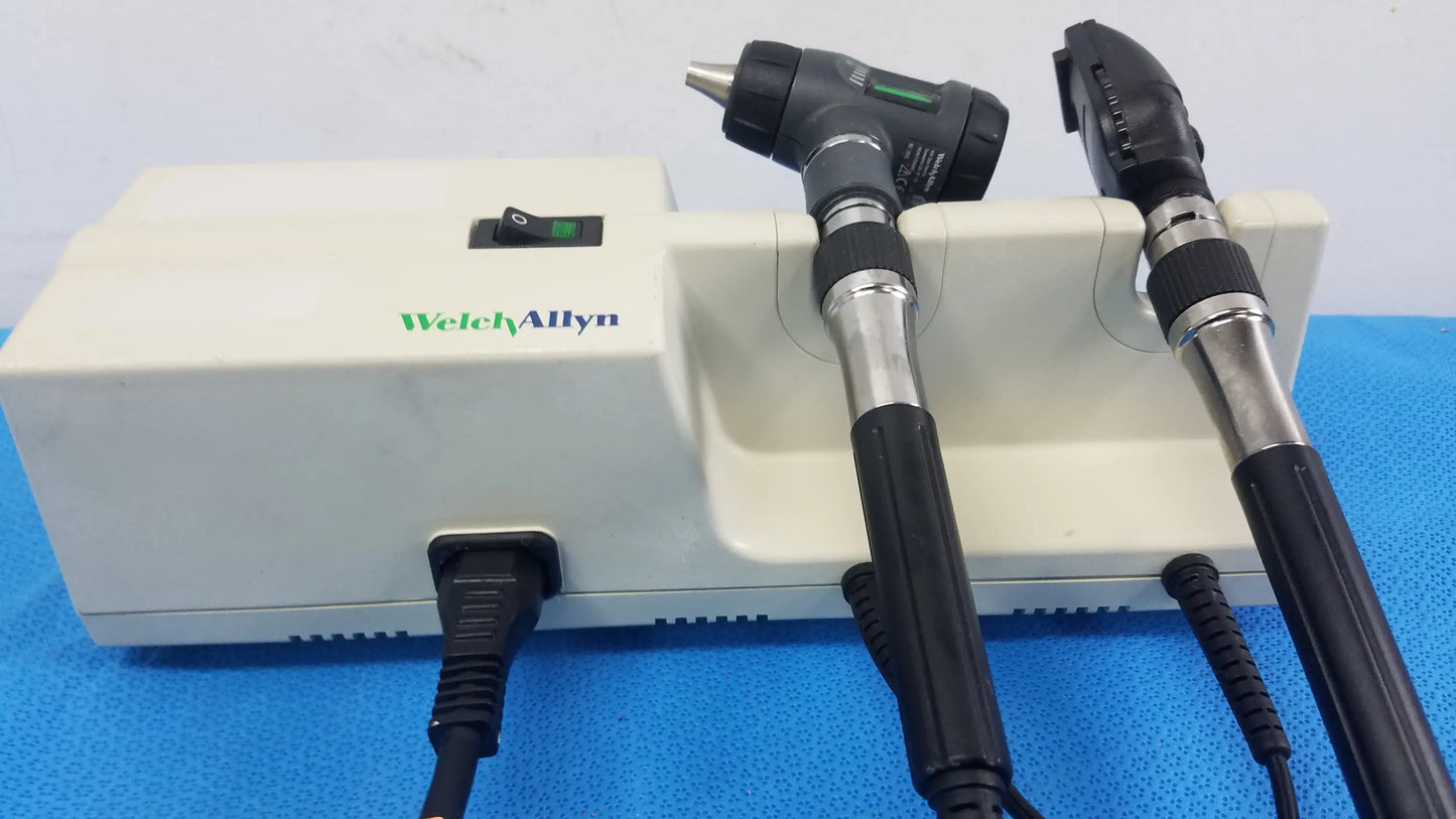 Welch Allyn 767 Series Wall Transformer With Otoscope & Ophthalmoscope Heads - Diagnostic System