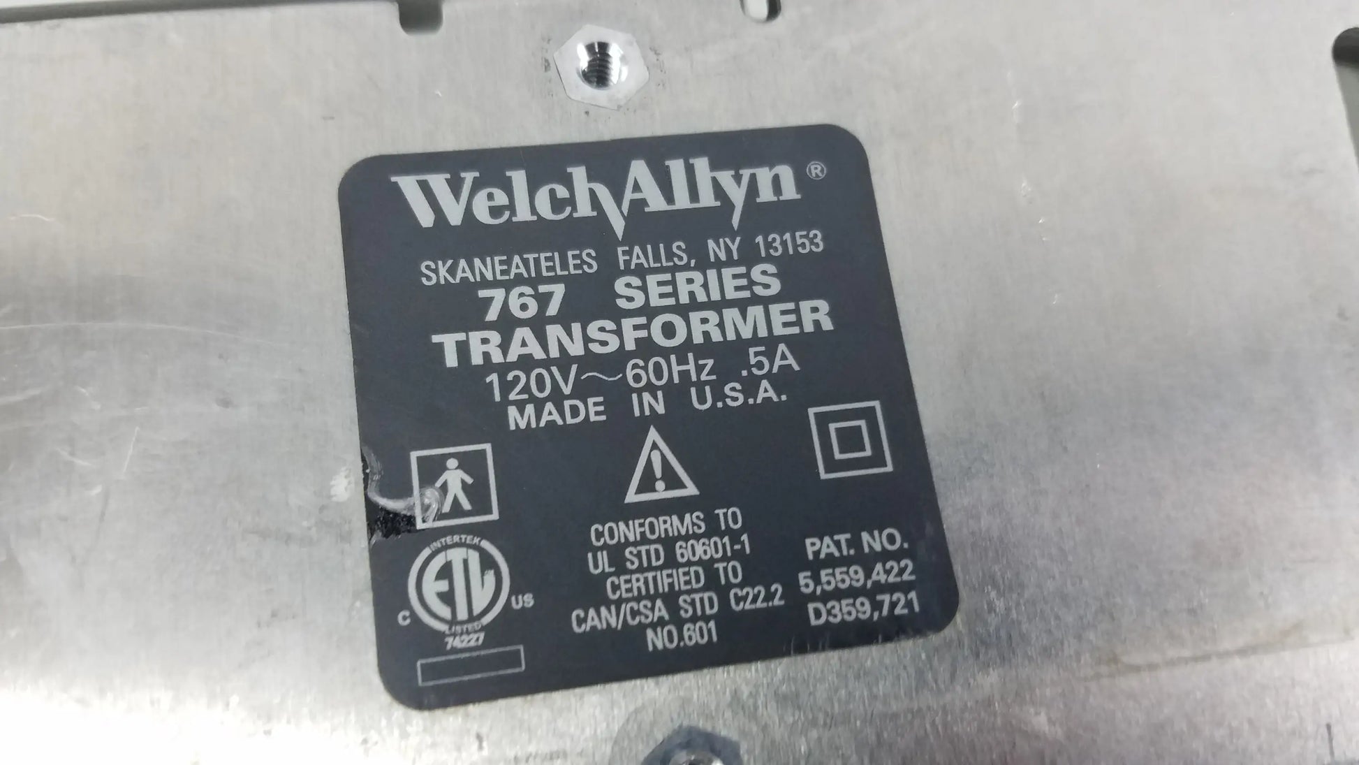 Welch Allyn 767 Series Wall Trasnformer - Transformer