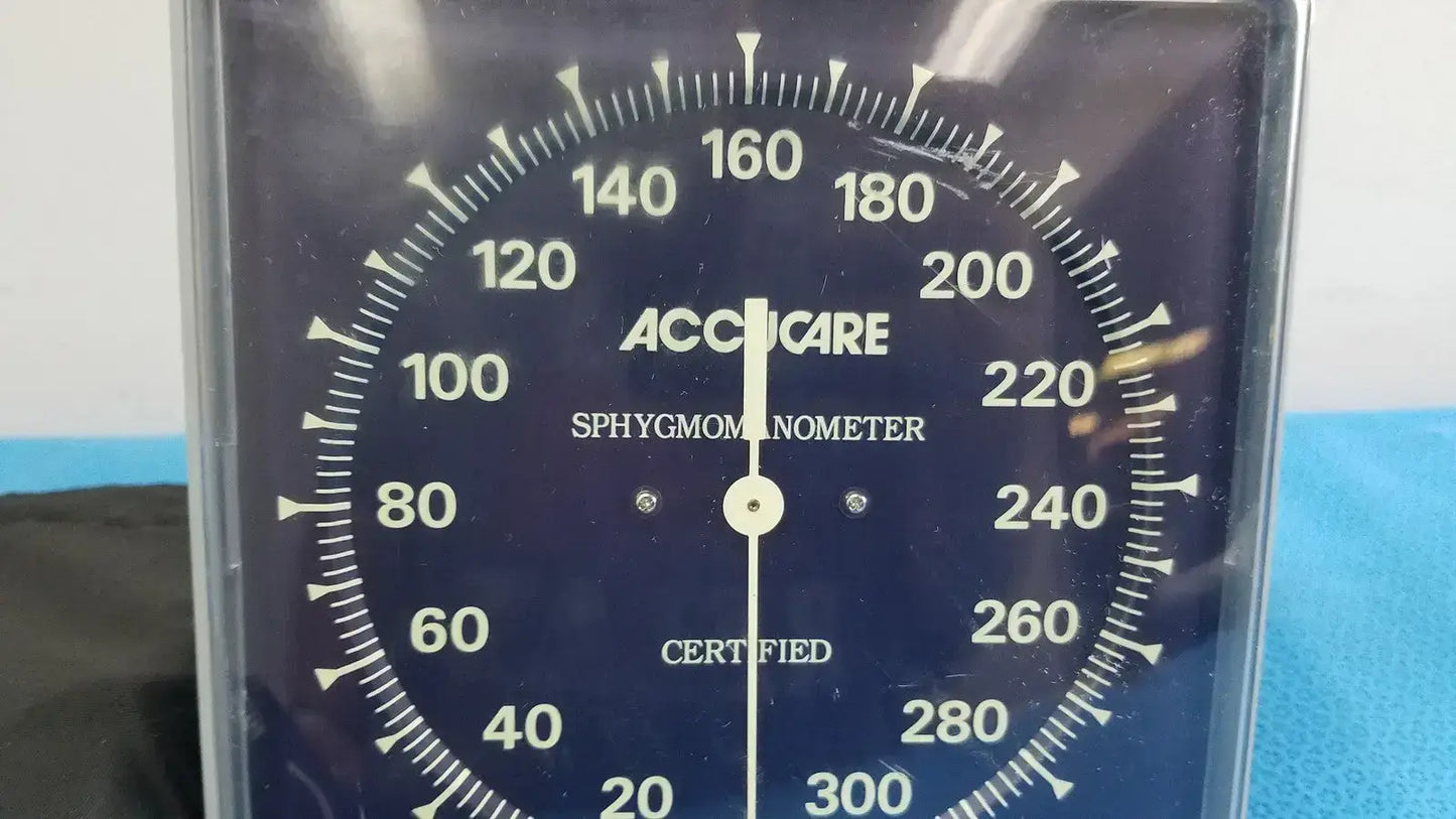 Welch Allyn AccuCare Wall Aneroid Sphygmomanometer BP Cuff Monitor Gauge