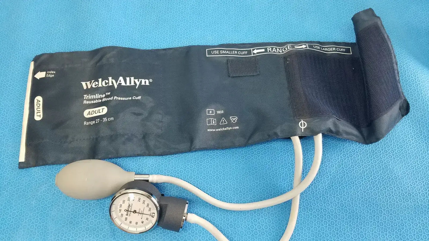 Welch Allyn Adult Blood Pressure Cuff Sphygmomanometer Littmann Stethoscope Kit - Vital Signs Measurement