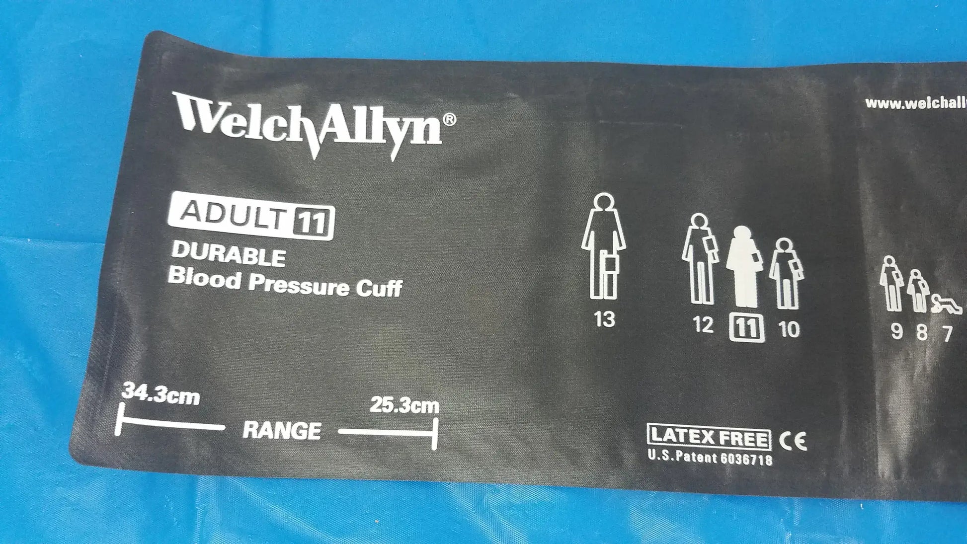 Welch Allyn Blood Pressure Cuff Adult 11 BP Inflation Bulb With Air Valve & Tube