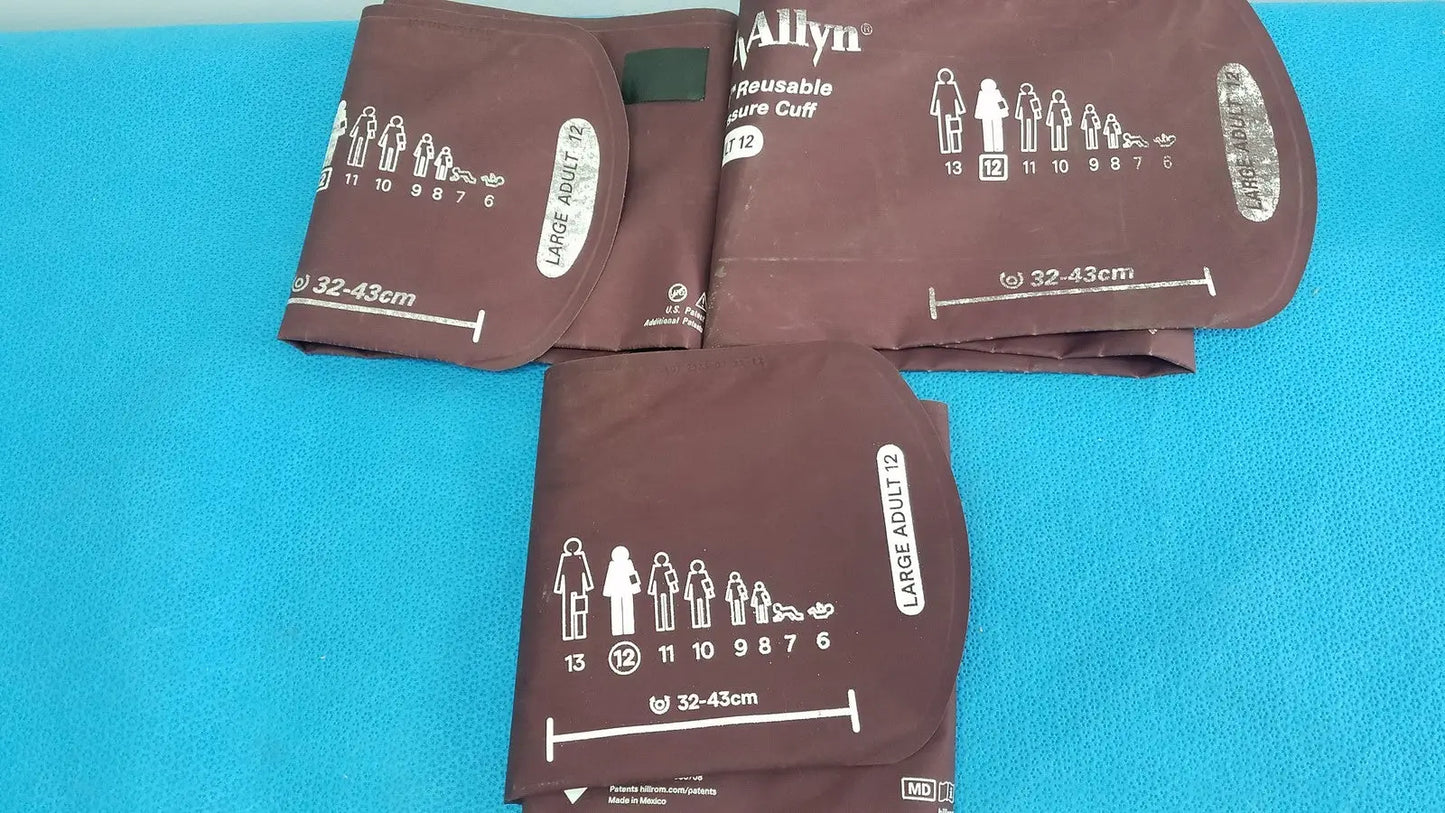Welch Allyn Blood Pressure Cuff Large Adult 12 (32-43cm) Lot of 3