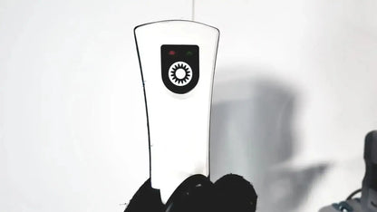 White handheld welch allyn connex vital signs monitor with black sunburst emblem and indicator lights for wireless use