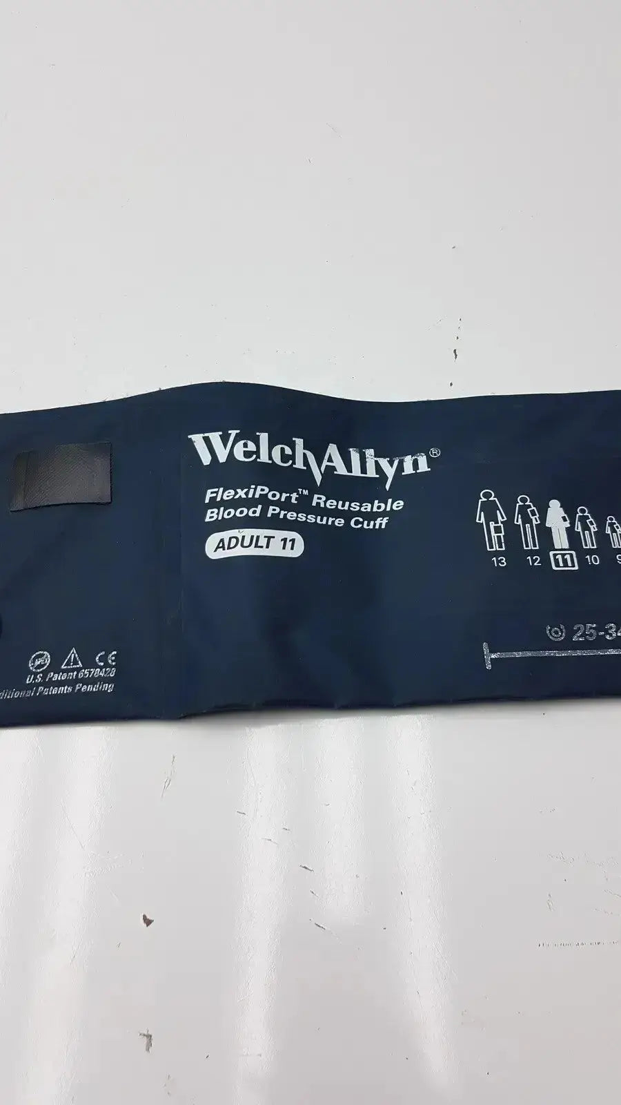 Dark blue welch allyn flexiport reusable blood pressure cuff adult size 11 g-bbdc4-11j for medical use