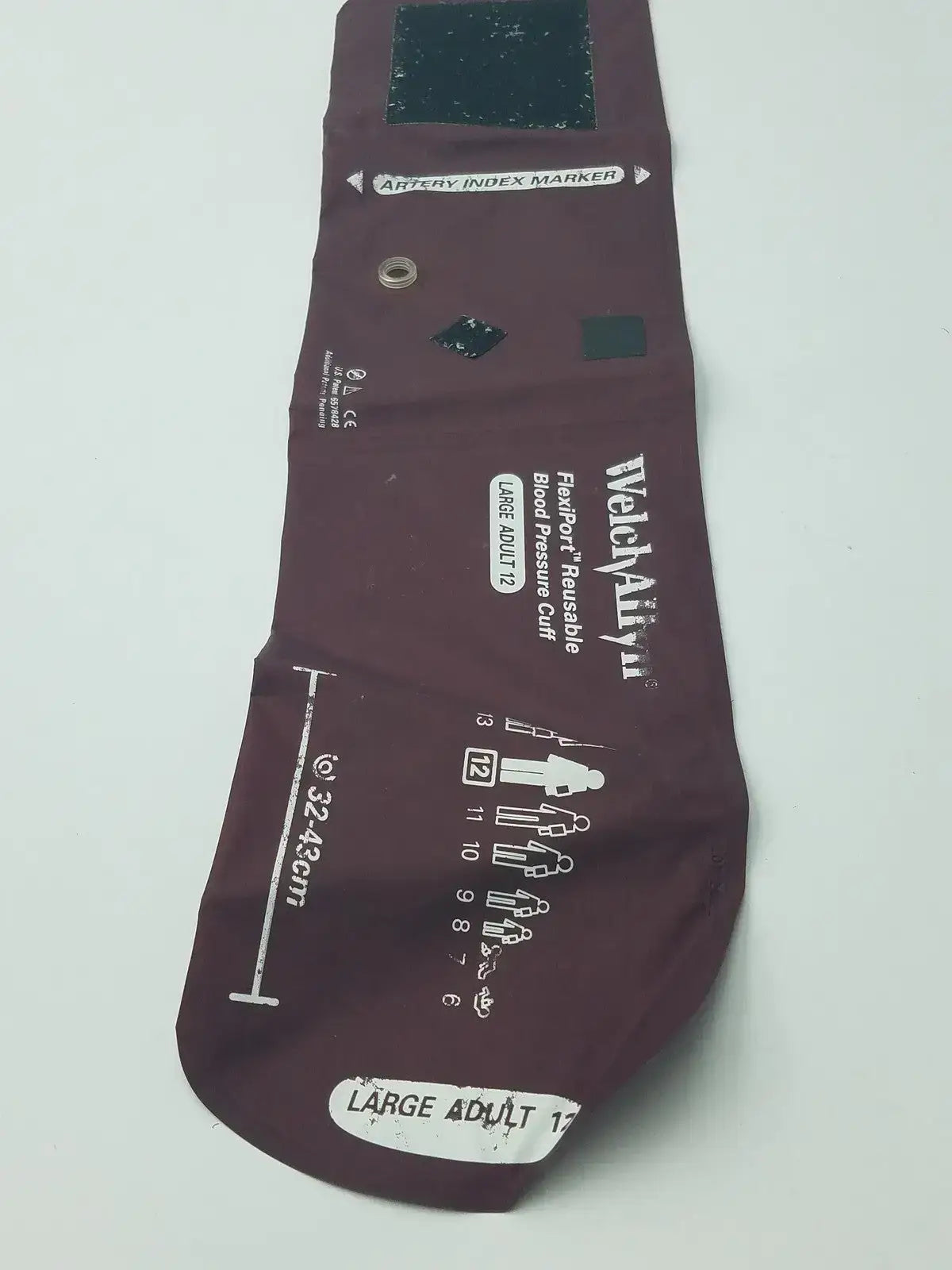 Welch Allyn FlexiPort Reusable Blood Pressure Cuff Large Adult 12