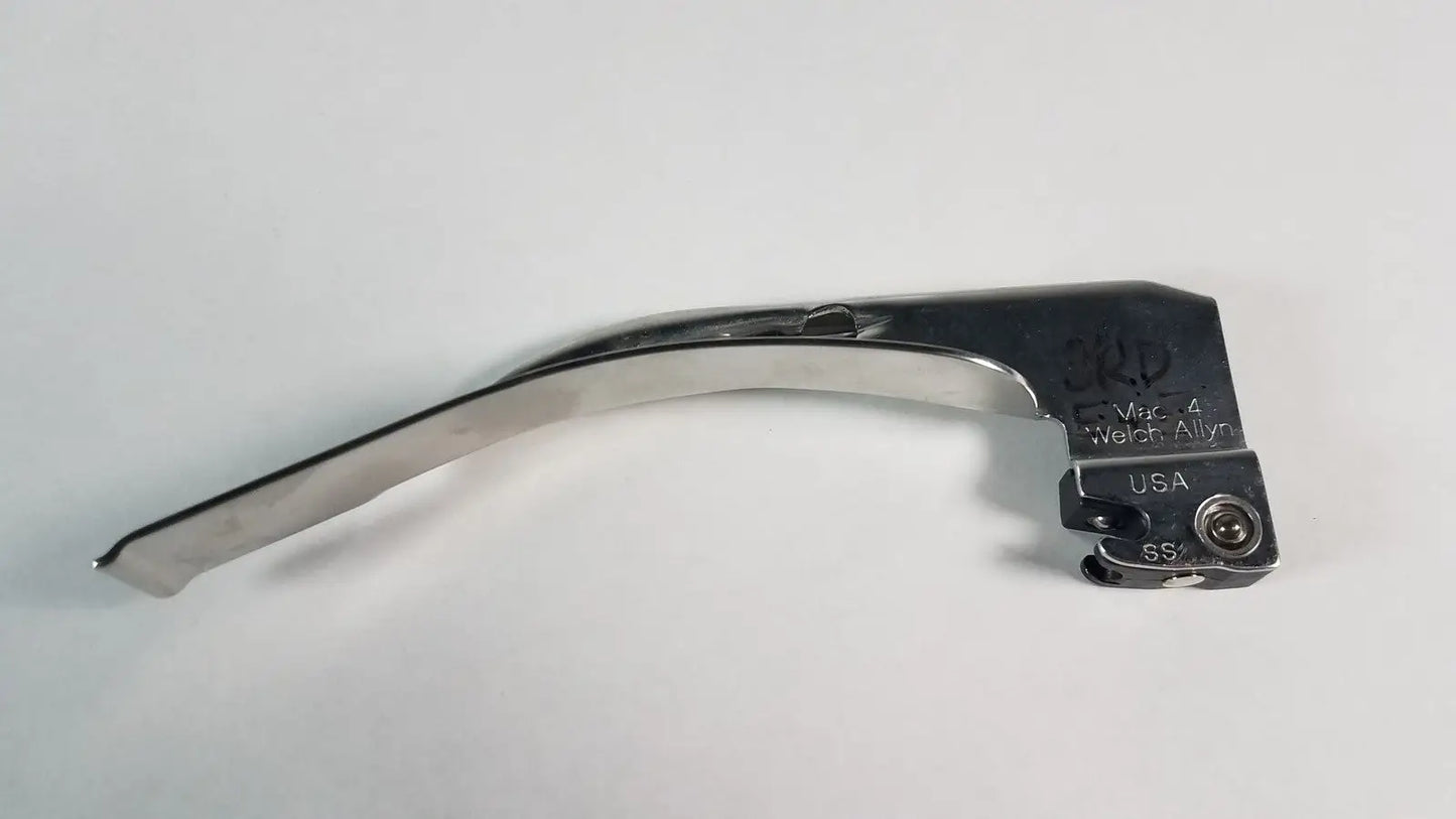 Welch Allyn MAC 4 Fiber Optic Laryngoscope Blade – Stainless Steel