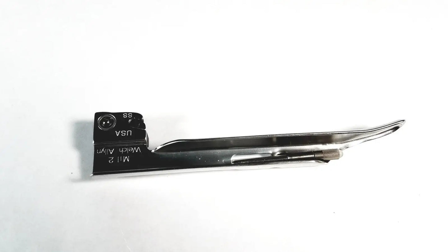 Welch Allyn Miller 2 Fiber Optic Laryngoscope Blade SS USA