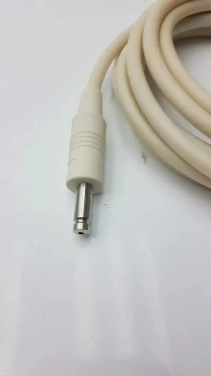 Beige patient monitor cable with metallic 6.35mm jack and ribbed plastic housing for Welch Allyn NBP monitor cable