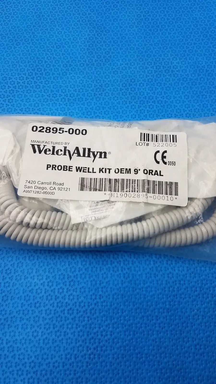 Welch Allyn Oral Temperature Probe – 9 ft Cable REF 02678-000