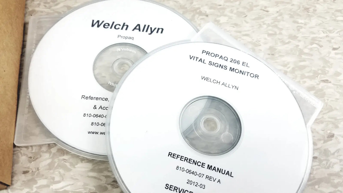 Welch Allyn PROPAQ Encore 206 EMPSC Vital Signs Patient Monitor Kit